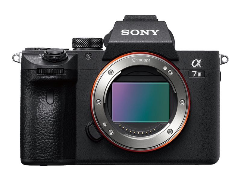 Sony a7 III ILCE-7M3 - Digital Camera - Mirrorless - 24.2 MP - Full Frame - 4K / 30 fps - 2.1x Optical Zoom FE 28-60mm and 50mm F/1.8 Lenses - Wi-Fi, NFC, Bluetooth - Black