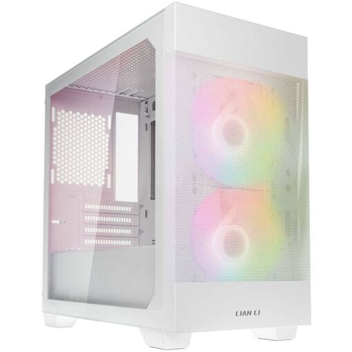 Caja de PC Lian Li Lancool 205M Mesh Snow, Vidrio Templado - Blanco