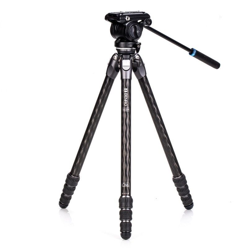 BENRO Carbon Fiber Video Tripod 24CLV+S4PRO - TTOR24CLVS4PRO