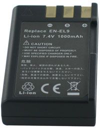Nikon EN EL9 Battery by AboutBatteries