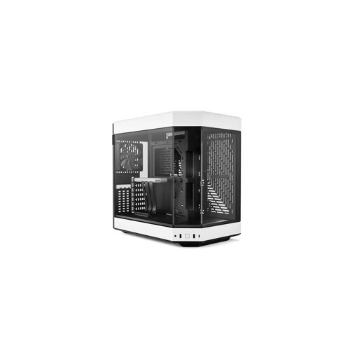 Caja de PC Hyte Y60 Torre Media con Paneles de Vidrio - Negro/Blanco