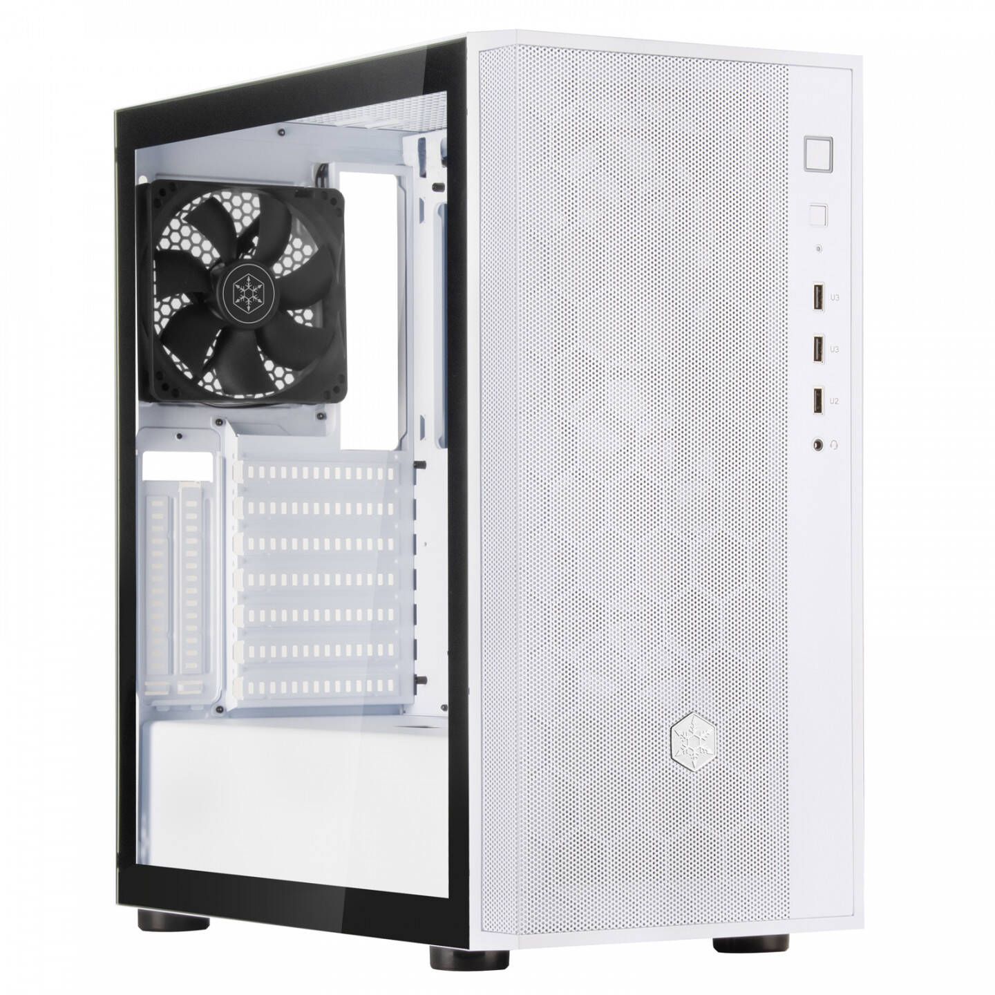 Silverstone Fara R1 Midi Tower - White
