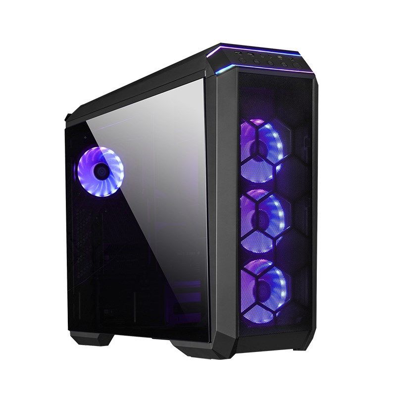 Chieftec Stallion 3 RGB Mid Tower ATX Case with Glass Panels - Black
