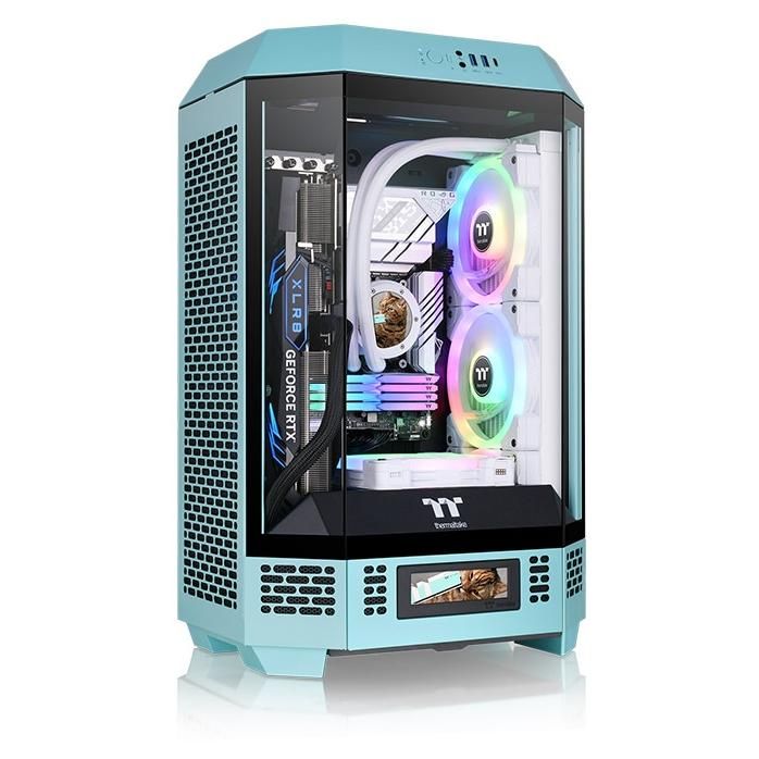 Thermaltake 300 Micro Tower Case, Turquoise