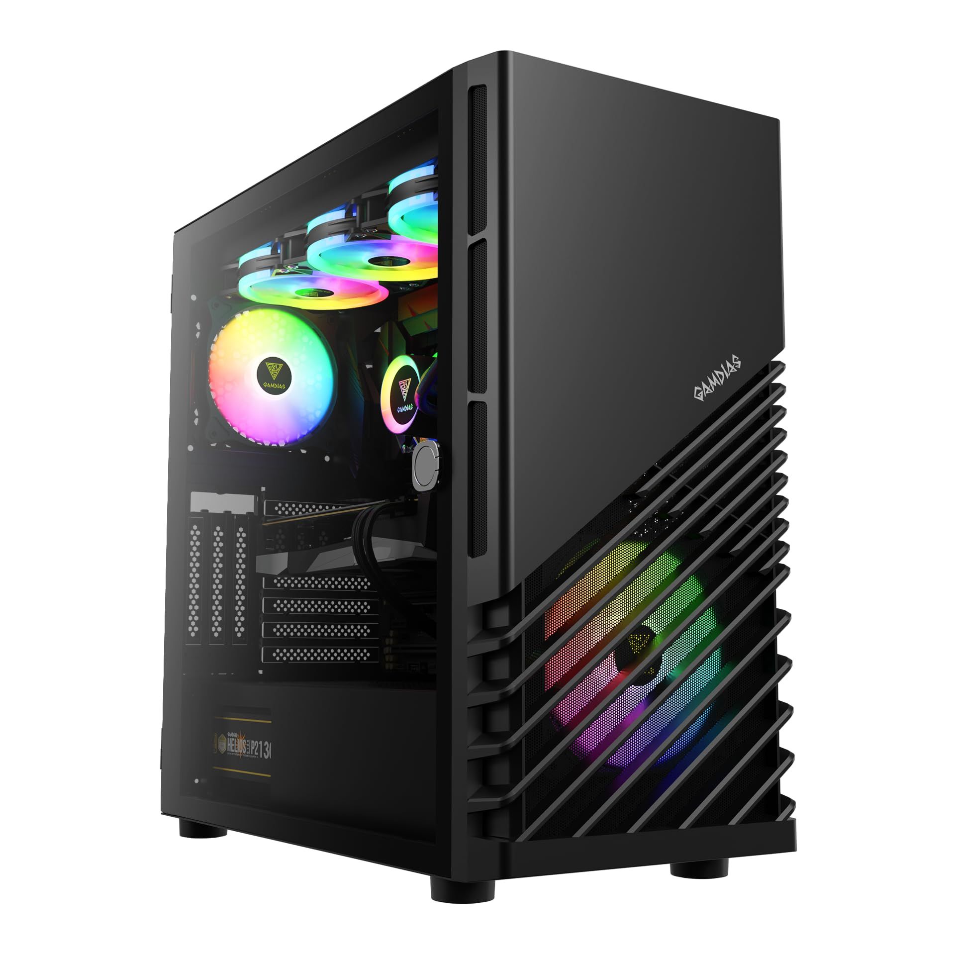 Gamdias Argus M4 RGB Mid-Tower ATX Case - Black