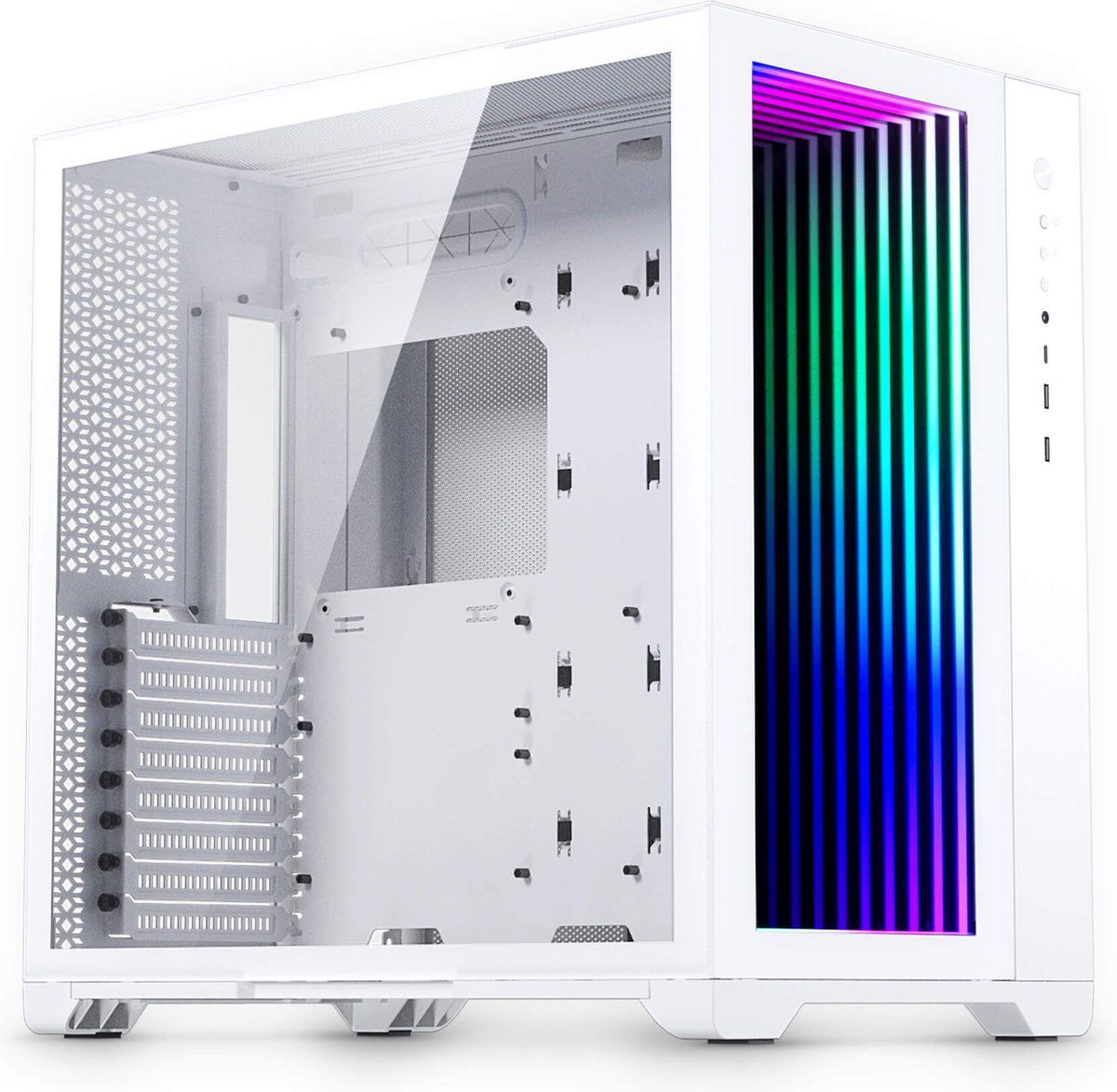 Phanteks Neo Qube 2 Infinity Mirror RGB E-ATX Mid-Tower Case (Magnum Gear, White)