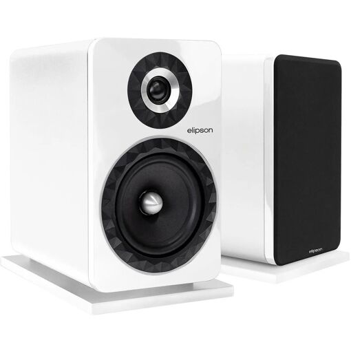 Elipson Prestige Facet 8B Bookshelf Speaker - White