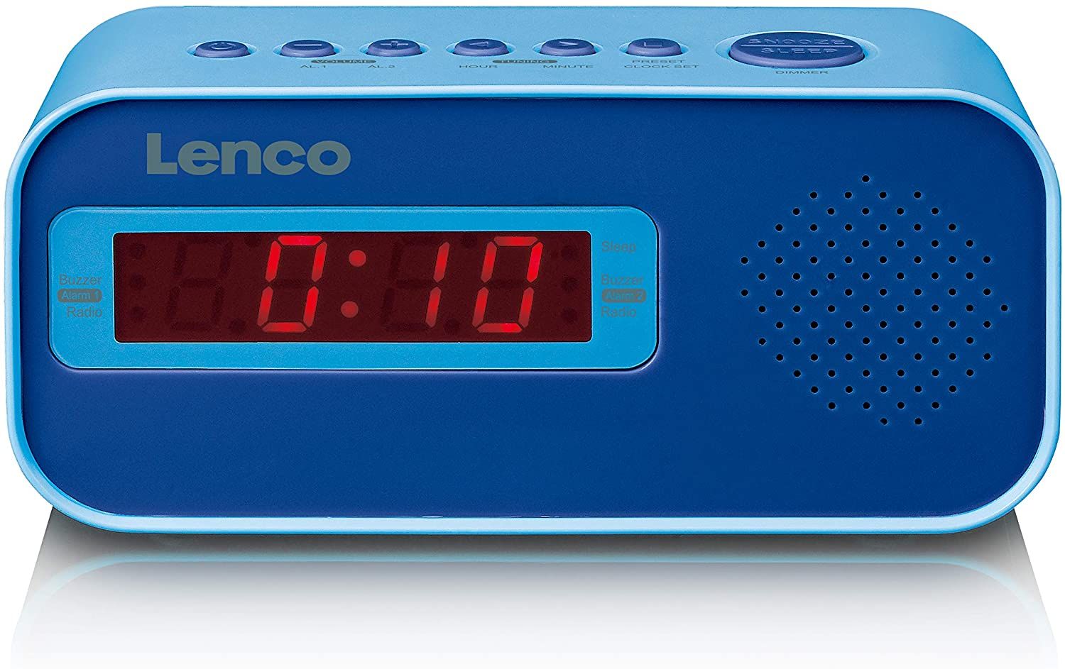 Lenco CR-205 Children's Alarm Clock, Blue
