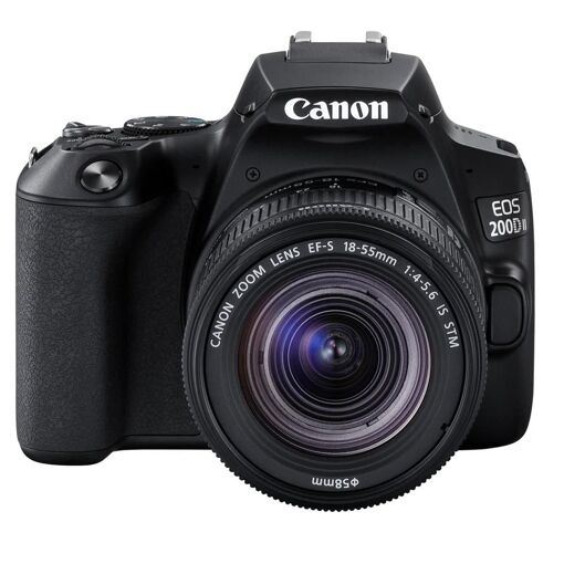 Kit Canon EOS 200D II Negro con lente EF-S 18-55mm F4-5.6 IS STM