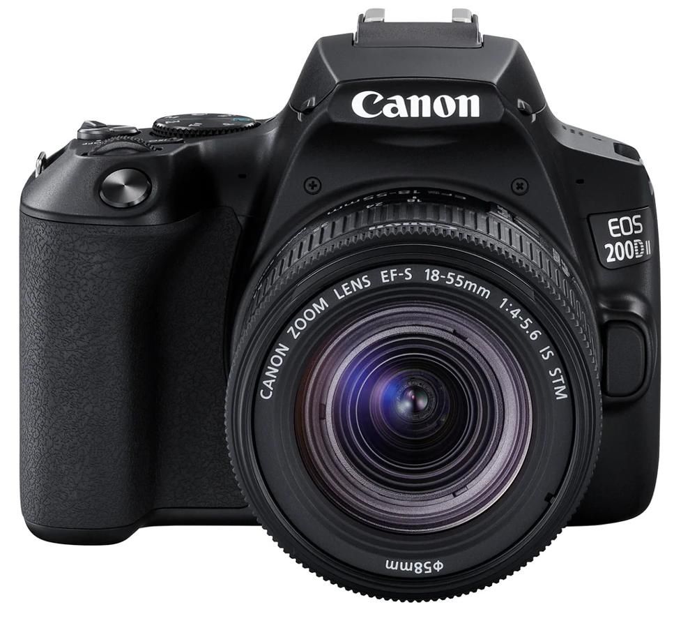 Canon EOS 200D II Black Kit with EF-S 18-55mm F4-5.6 IS STM Lens