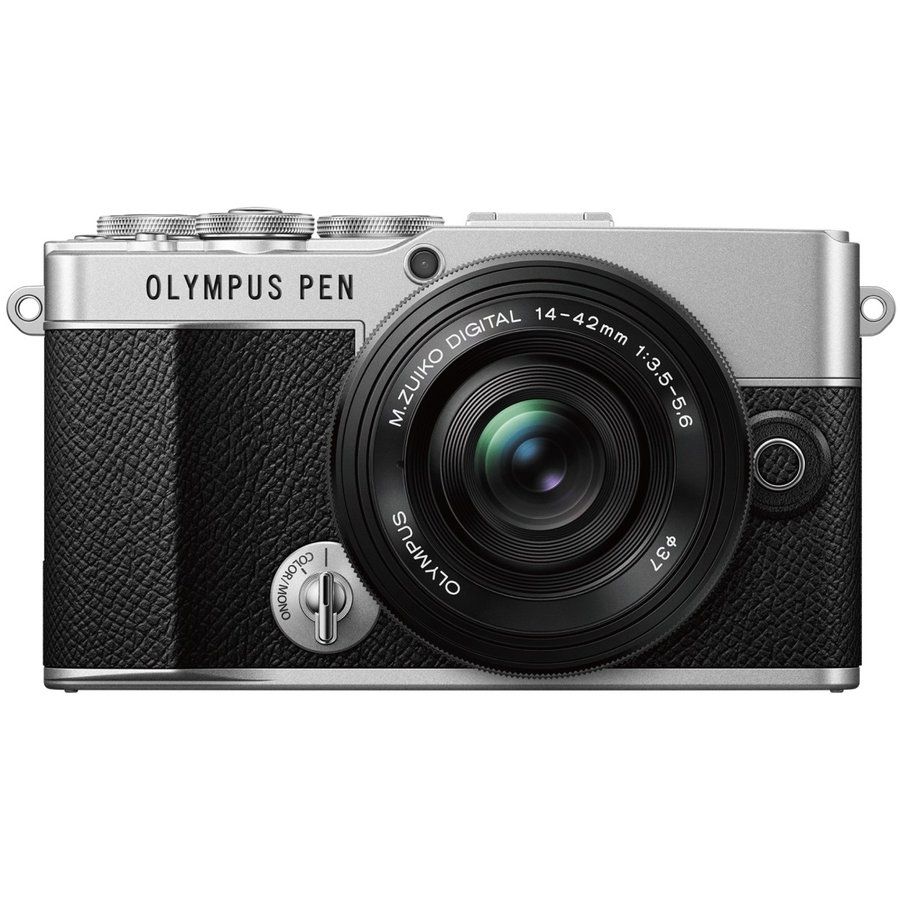 Olympus PEN E-P7 Pancake Zoom Kit Silver