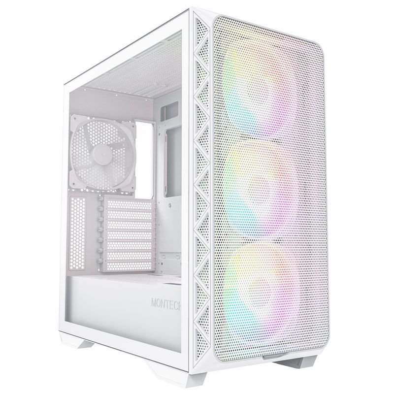 Montech Air 903 Max RGB Mid-Tower E-ATX Case with Glass Panel - White