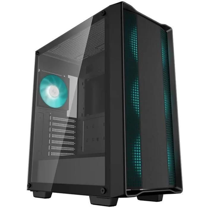Deepcool CC560 V2 - ATX Mid-Tower PC Case - Tempered Glass - USB 3.0 - Black - Powerless