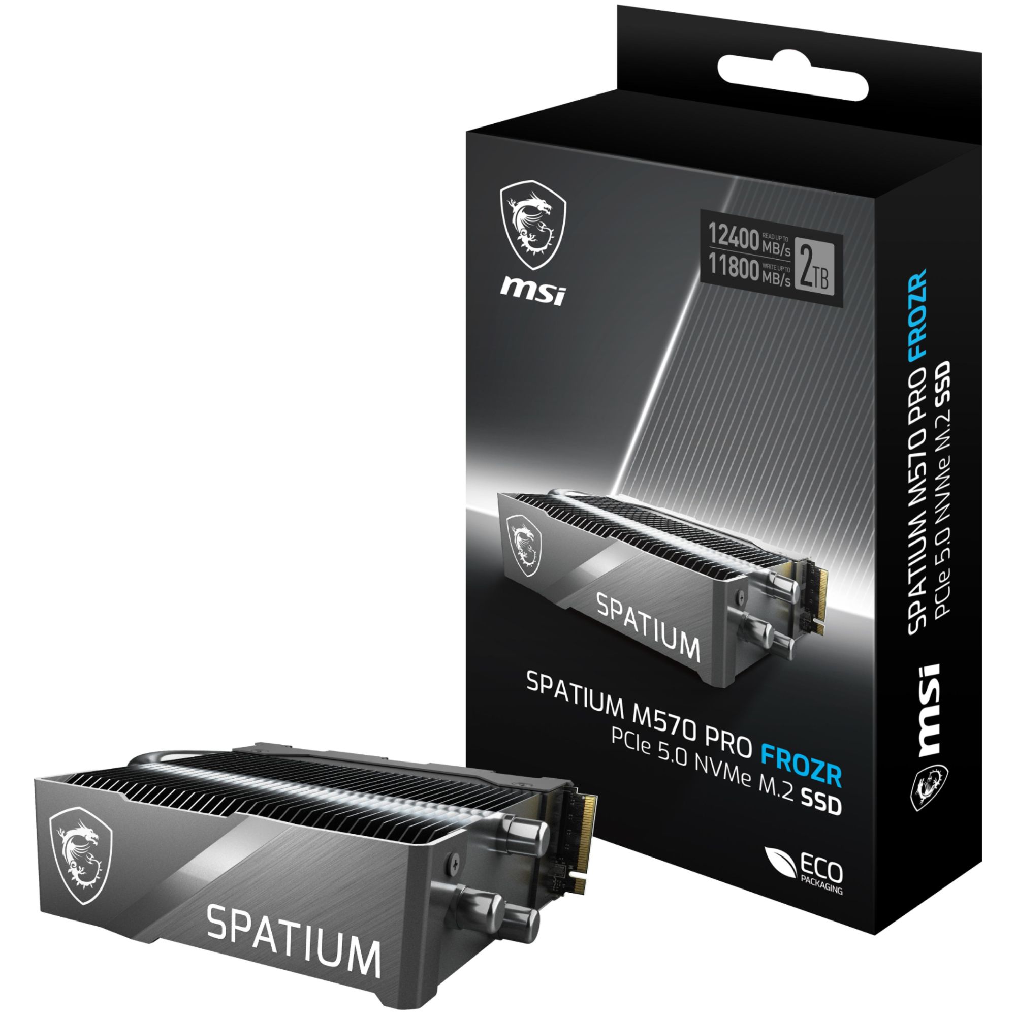 MSI Spatium M570 Pro PCIe 5.0 NVMe M.2 SSD, 2TB