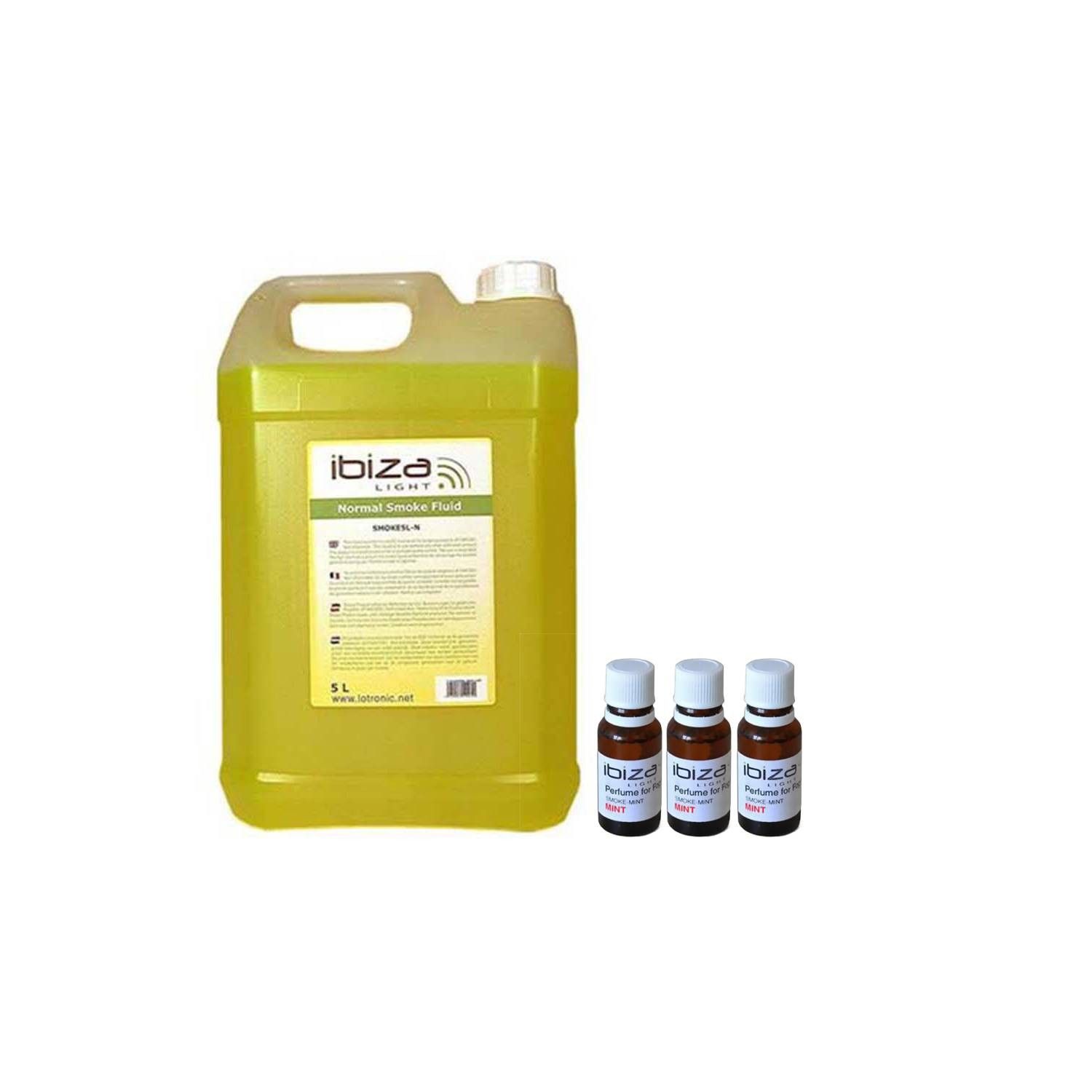 Ibiza Light 5L Smoke Liquid - 3 Scented Options: Tropical, Mint, Red Fruits