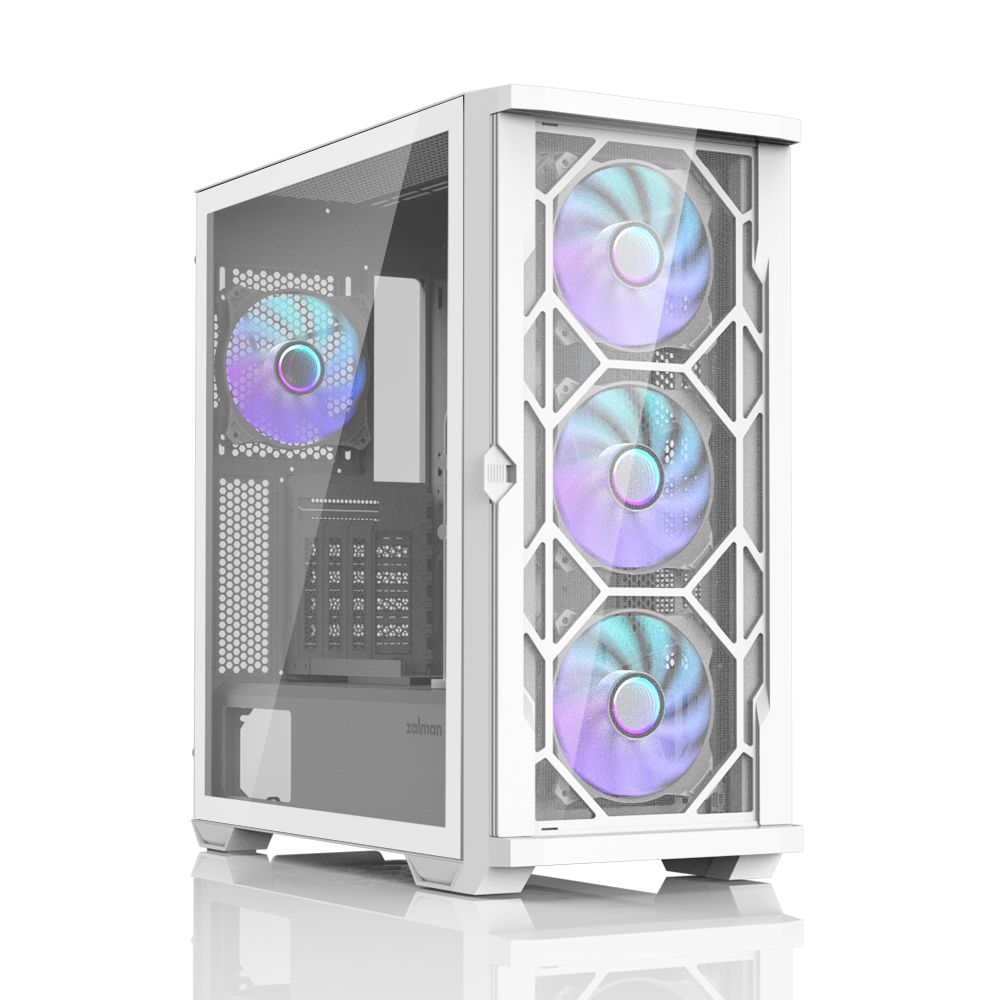 Zalman Z10 Duo Mid-Tower E-ATX Case with Glass Panels (White)