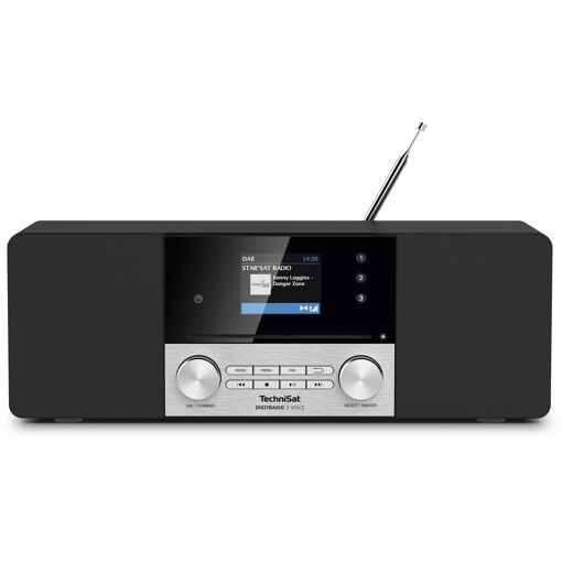 TechniSat DIGITRADIO 3 VOICE - Black and Silver