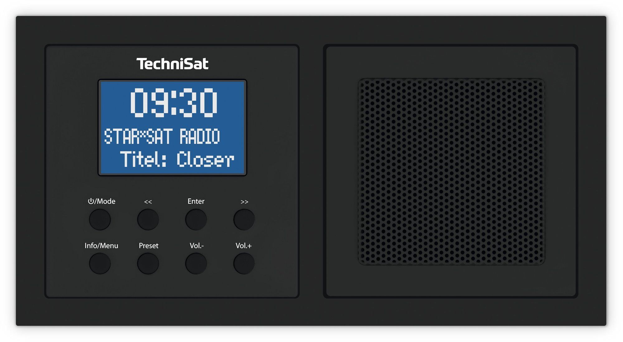 TechniSat DIGITRADIO UP 1 Wall Radio, Analog & Digital, Black