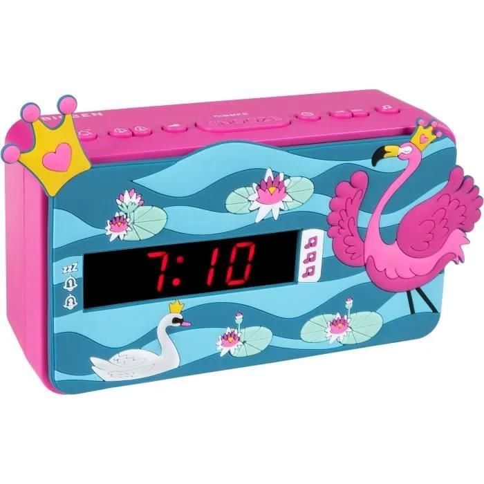 Bigben Interactive R15PRINCESS3D Bluetooth Alarm Clock with 3D Princess Effect