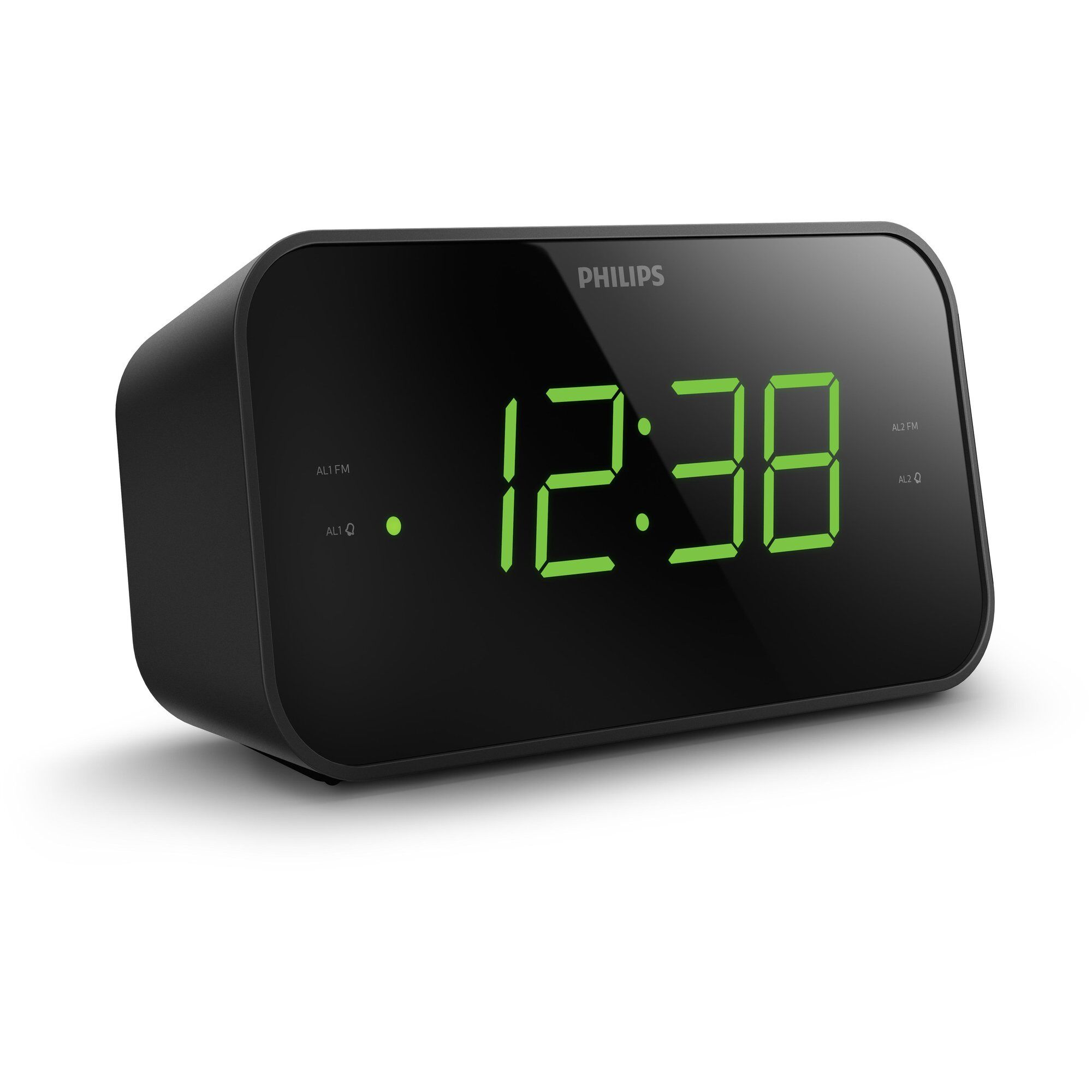 Philips Digital Alarm Clock TAR3306/12, Black