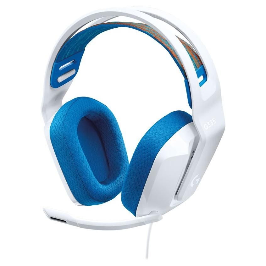 Casque de jeu filaire Logitech G335 - Micro casque - Circum-aural - Filaire - Jack 3,5 mm - Blanc - Certifié Discord