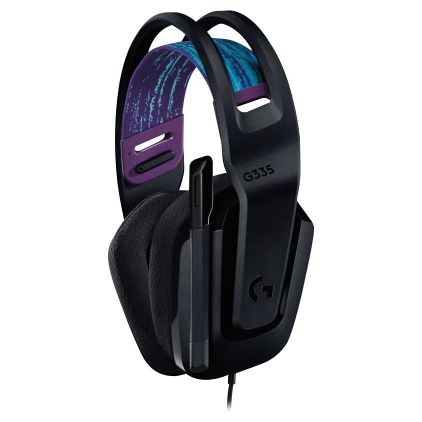 Casque de jeu filaire Logitech G335 - Casque avec micro - Circum-auriculaire - Filaire - Jack 3,5 mm - Noir - Certifié Discord