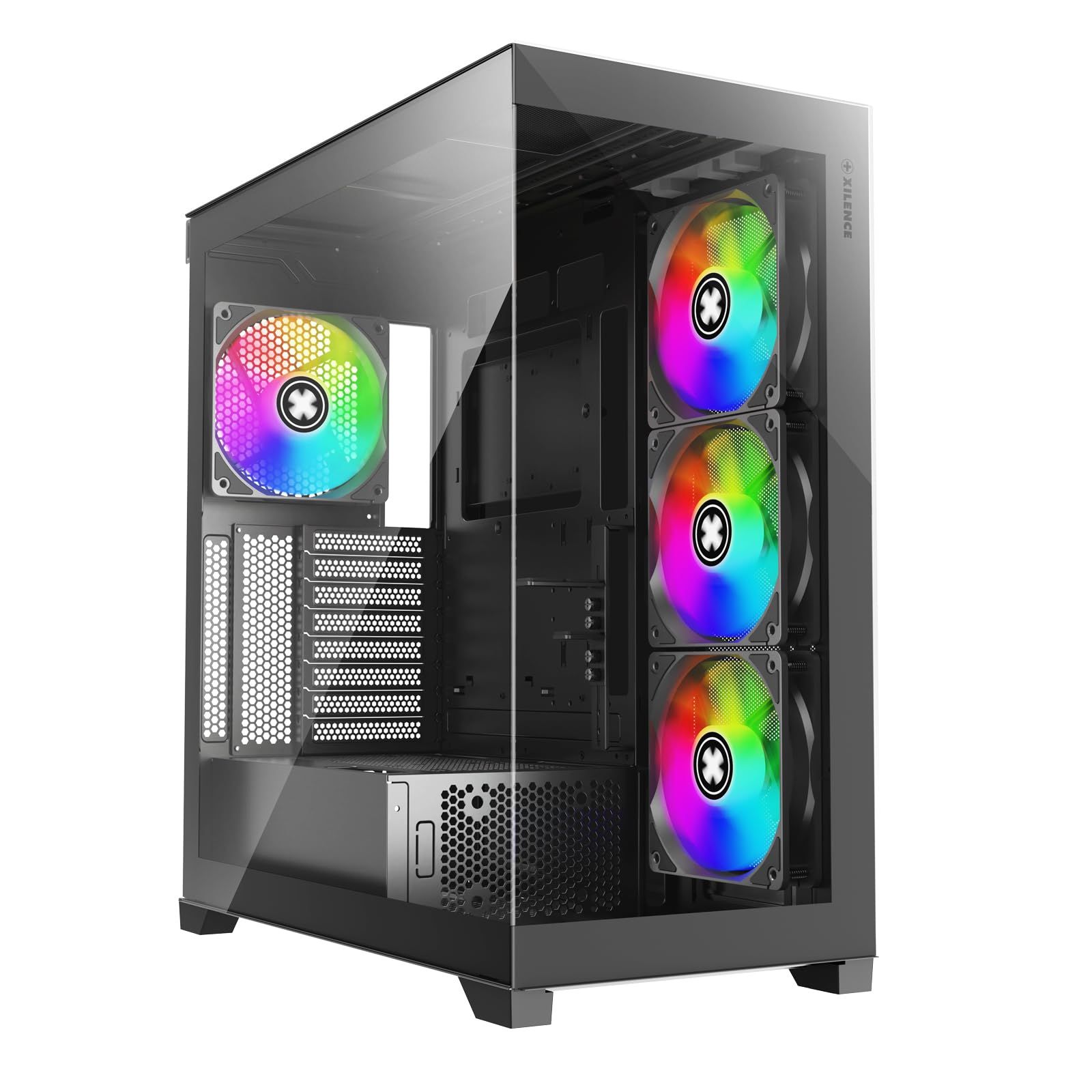 Xilence Gleam RGB Mid-Tower ATX PC Case - Black