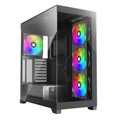 Caja de PC Medio Torre Xilence Gleam RGB ATX - Negro