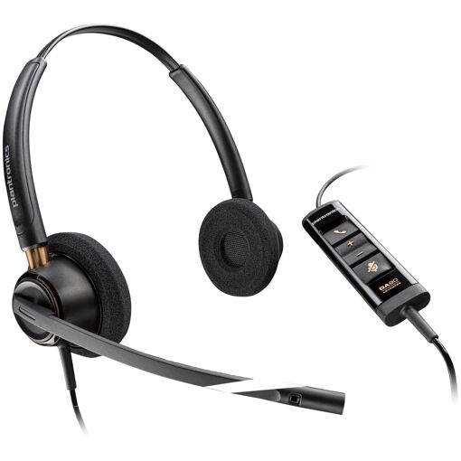 Auricular HP Poly EncorePro 525 estéreo con conexión USB-A certificado para Microsoft Teams