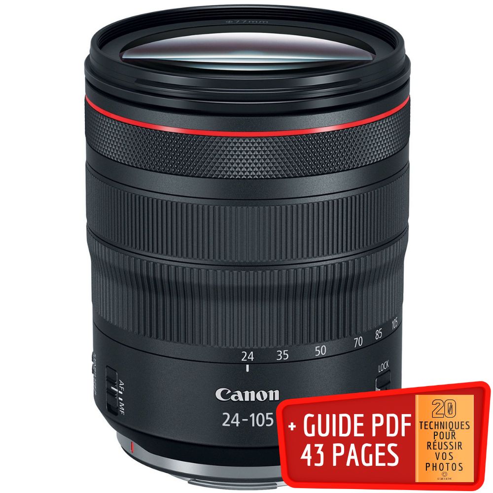 Canon RF 24-105mm f/4L IS USM Lens + Guide PDF '20 Techniques for Succeeding in Your Photos'