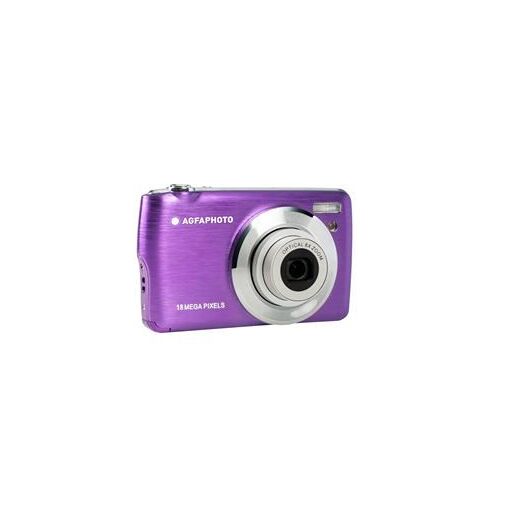 AGFA PHOTO Realishot DC8200 - Cámara Compacta Digital (18MP, Vídeo Full HD, Pantalla LCD de 2.7'', Zoom Óptico 8x, Batería de Litio y Tarjeta SD de 16GB) - Púrpura