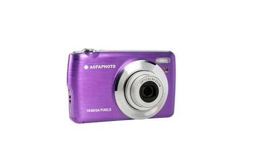 AGFA PHOTO Realishot DC8200 - Cámara Compacta Digital (18MP, Vídeo Full HD, Pantalla LCD de 2.7'', Zoom Óptico 8x, Batería de Litio y Tarjeta SD de 16GB) - Púrpura