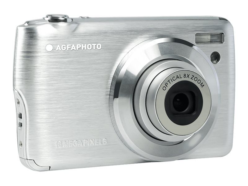 AgfaPhoto Realishot DC8200 - Digital Camera - Compact - 8.0MP / 18.0MP (interpolated) - 1080p - 8x Optical Zoom - Silver