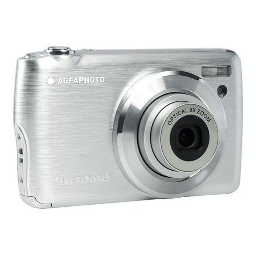 AgfaPhoto Realishot DC8200 - Digital Camera - Compact - 8.0MP / 18.0MP (interpolated) - 1080p - 8x Optical Zoom - Silver