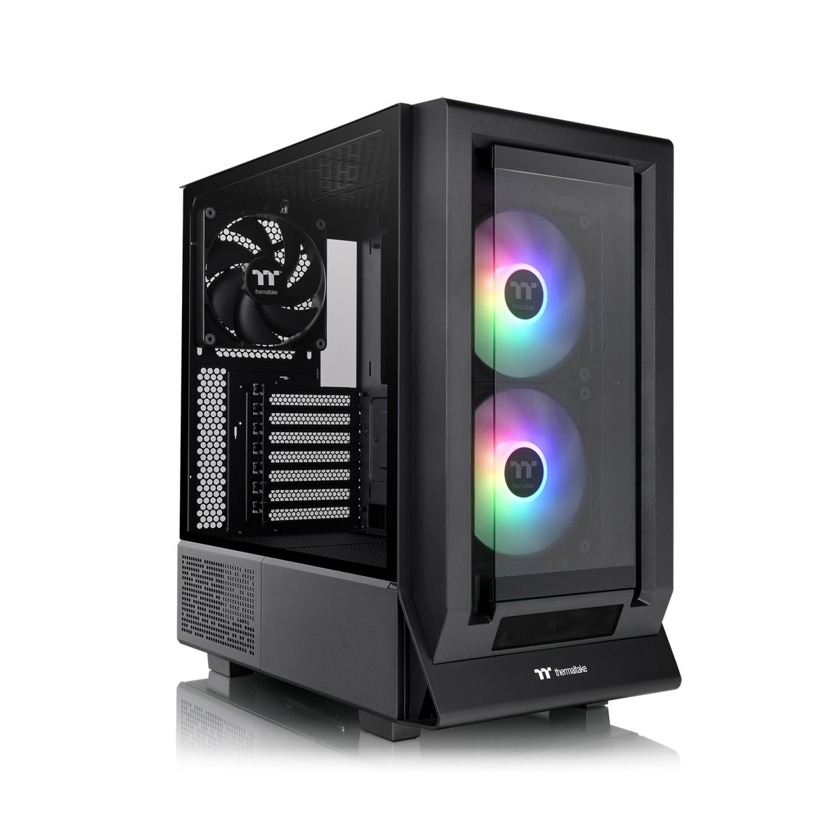 Thermaltake Ceres 350 Mx Black - Mid-Tower Case - Black - RGB - Glass