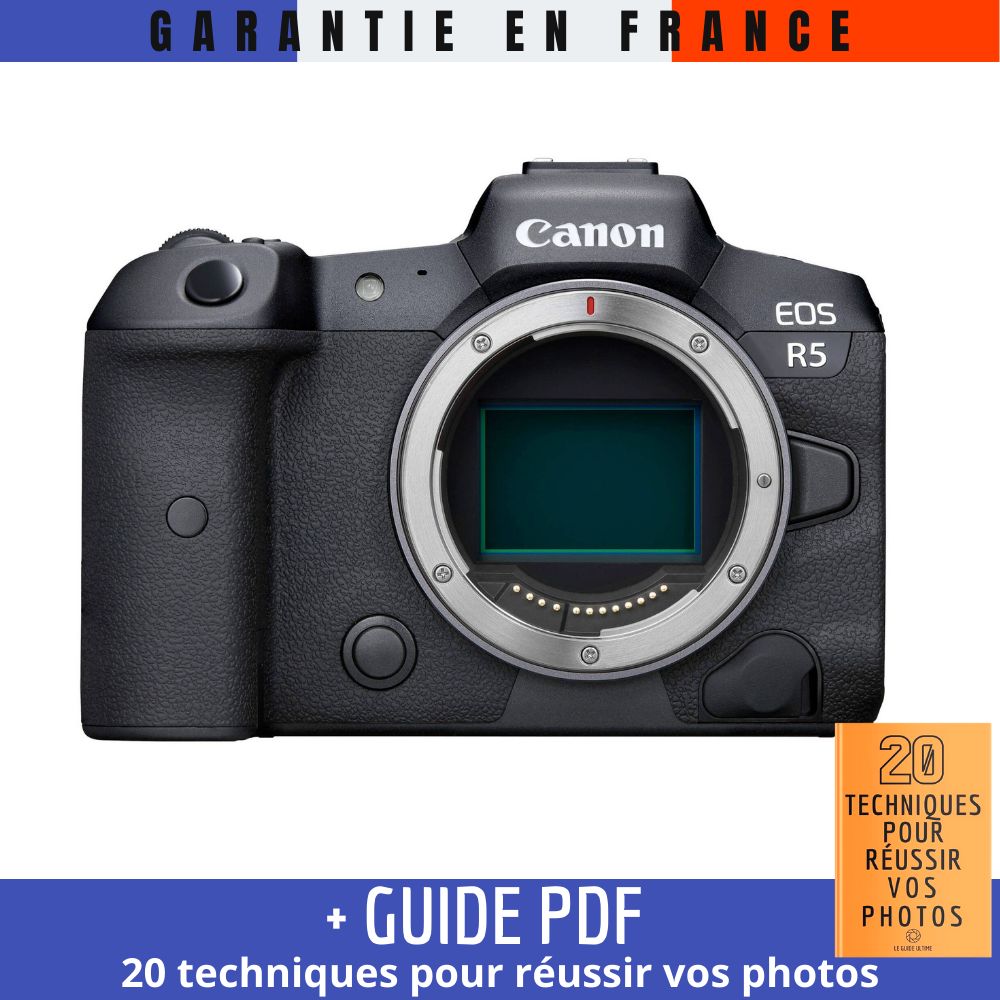 Canon R5 Nu + Guide PDF: 20 TECHNIQUES POUR RÉUSSIR VOS PHOTOS