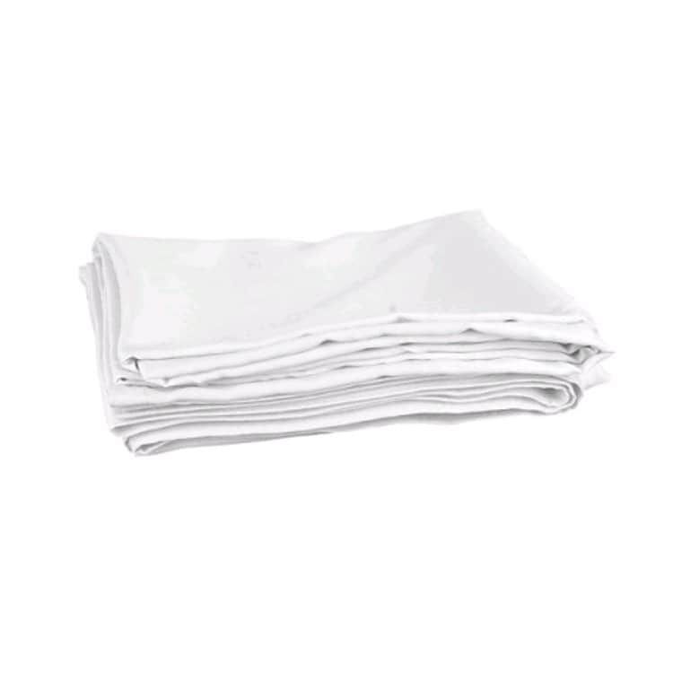 Showtec White Satin Pipe & Drape Curtain, 300x250 cm