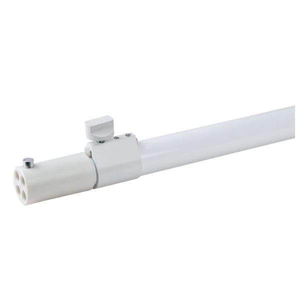 Showtec Telescopic Pipe & Drape Support, 70-120in (180-300cm), White
