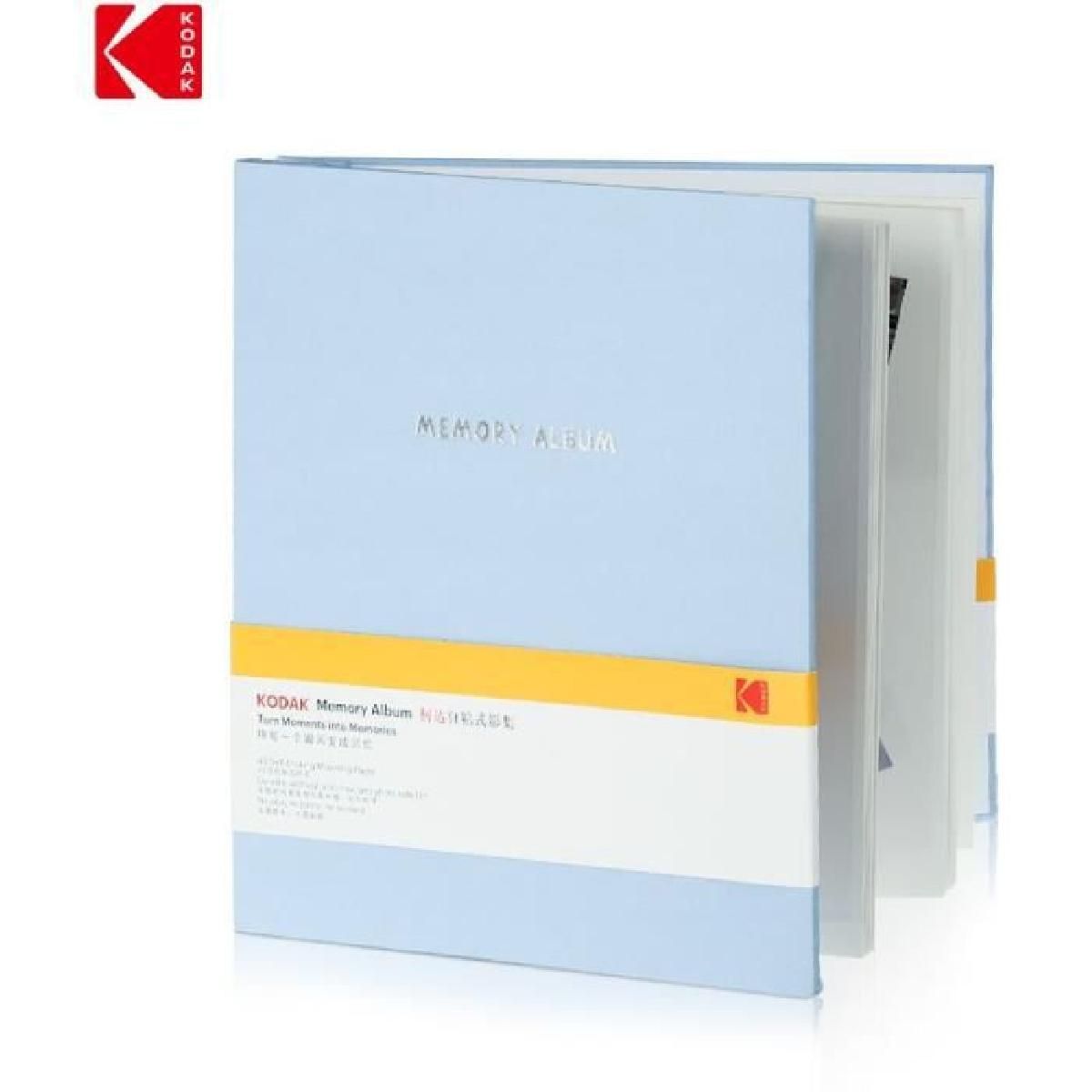 Album photo Kodak - 20 pages adhésives, format 23,5x27 cm, bleu