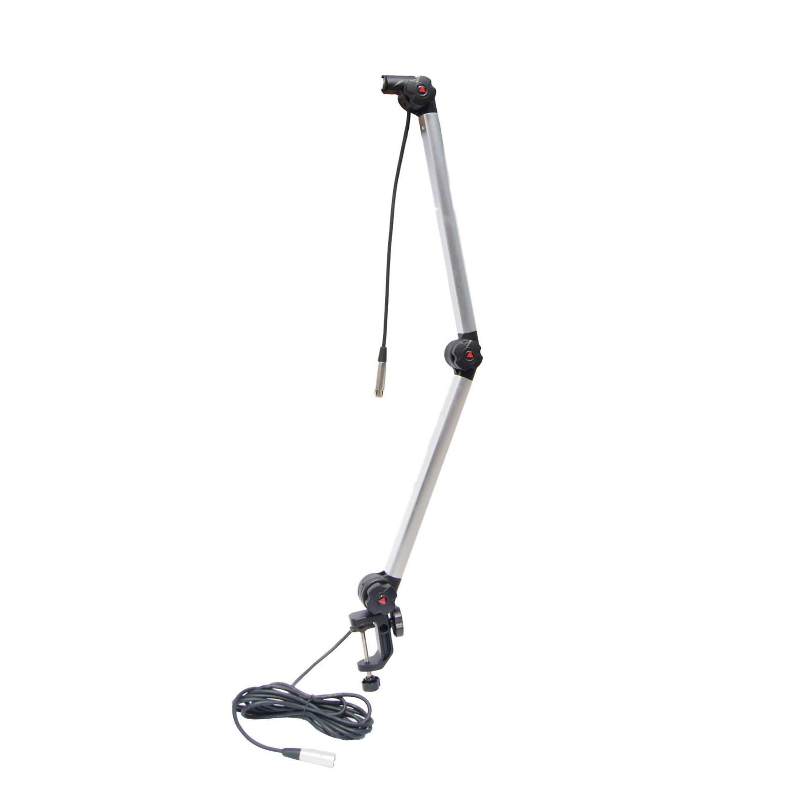 Alctron MA 614S - Microphone Broadcast Stand, Silver