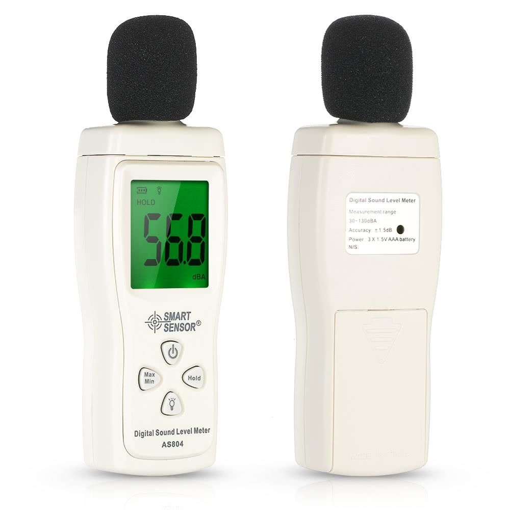 Digital Sound Level Meter LCD Screen Noise Tester Decibel 30-130dBA