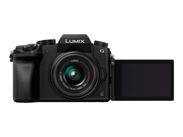Appareil photo numérique sans miroir Panasonic - 16,0 MP - Micro Quatre Tiers - 4K/30 images par seconde - Objectif zoom optique 3x 14-42 mm - Wi-Fi - Noir
