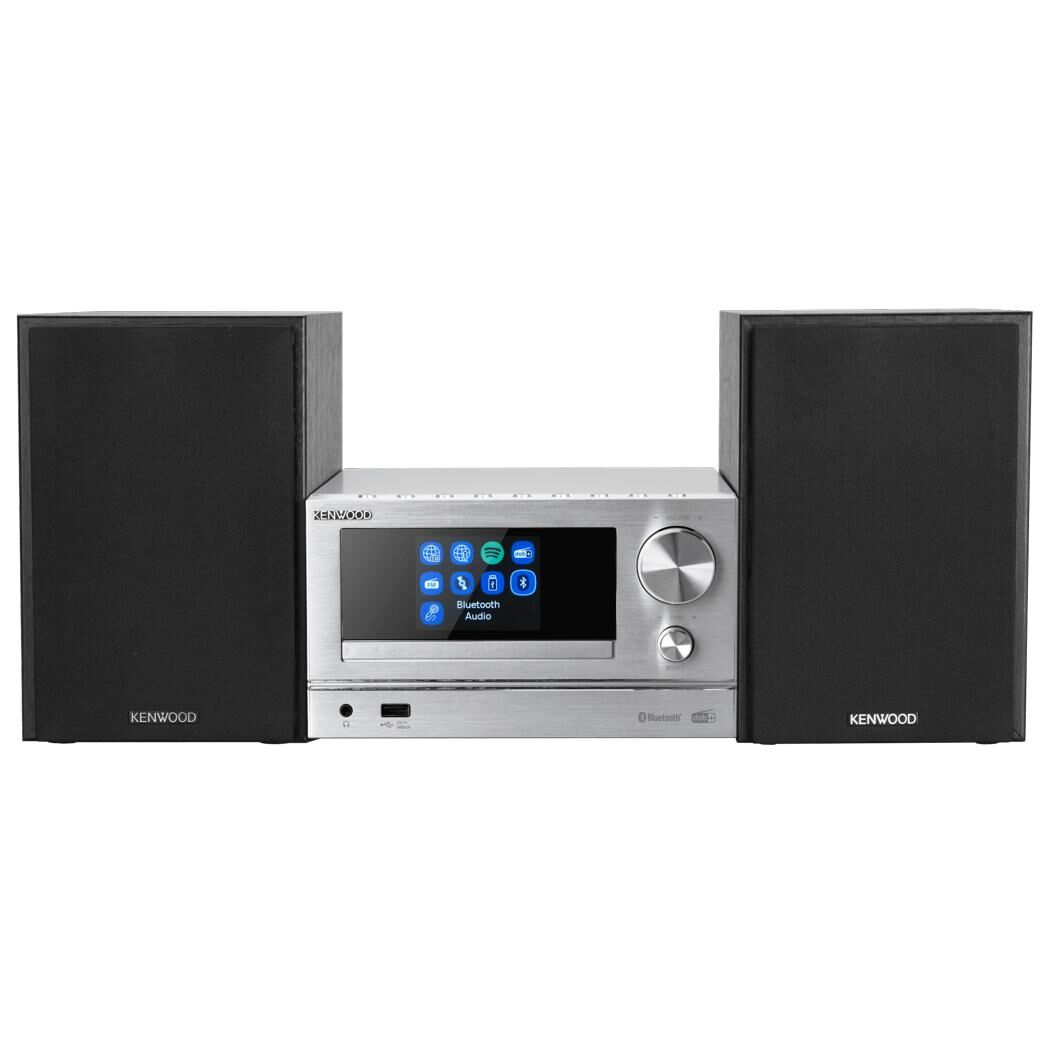 Kenwood M-7000S 30W Home Mini Audio System - Silver