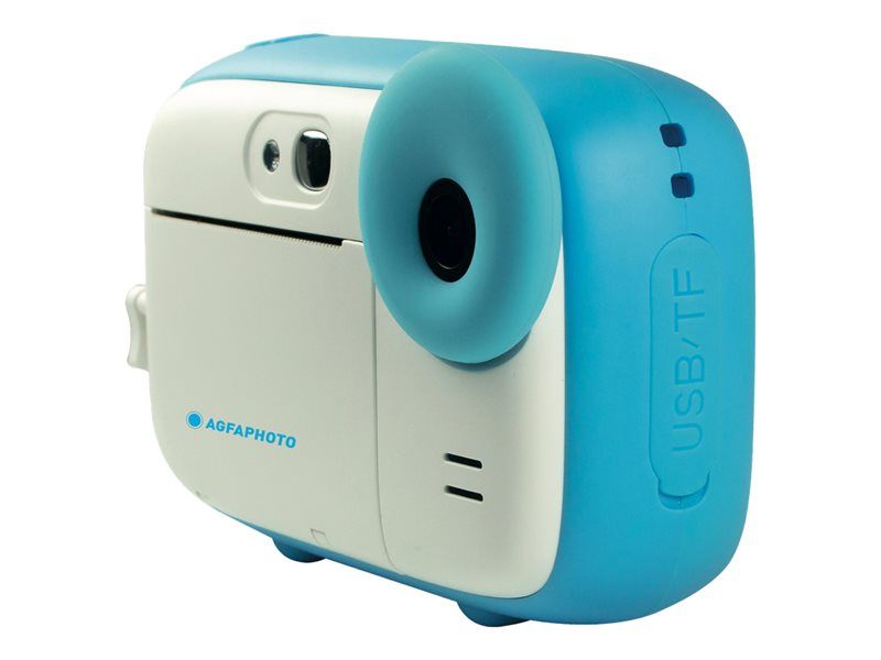 AgfaPhoto Realikids Instant Cam - Digital Camera - Compact with Instant Photo Printer - 5.0 MP / 15.0 MP (interpolated) - 1080p - Blue