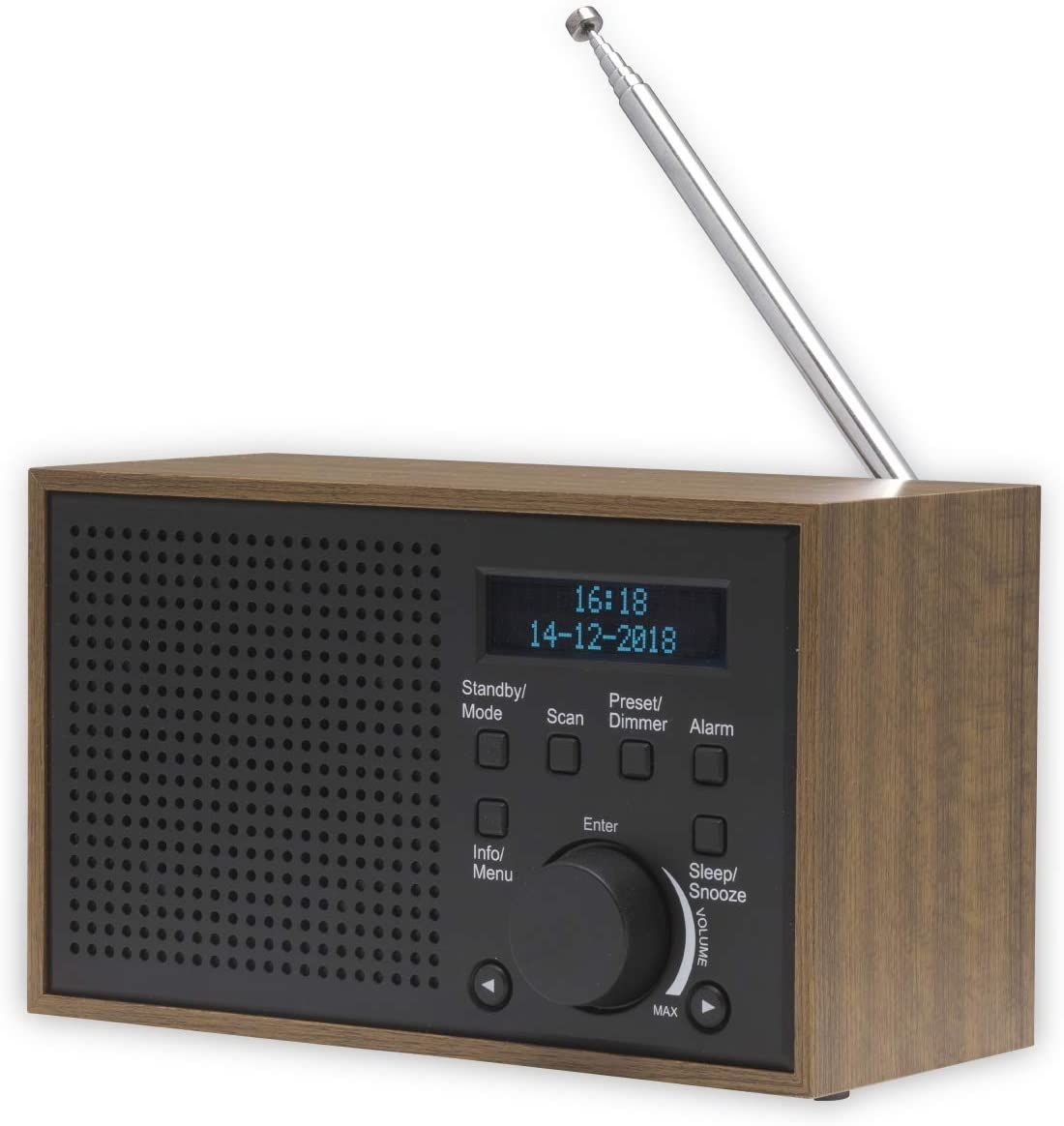 Denver DAB-46 Digital Radio (Dab+ and FM) - Dark Grey