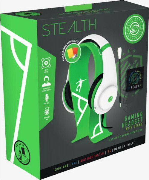POWER A Referee Edition Stealth Gaming Headset & Stand Bundle