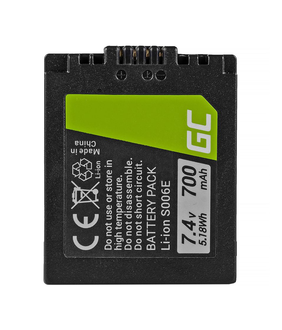 Batería Green Cell® DMW-BMA7 para Panasonic Lumix FZ y Leica V-Lux 1