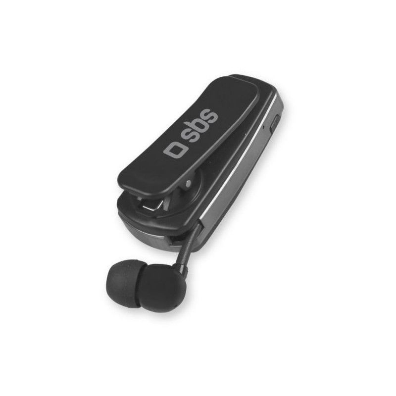 Auriculares Bluetooth SBS con micrófono TEROLLCLIPBTK Negro