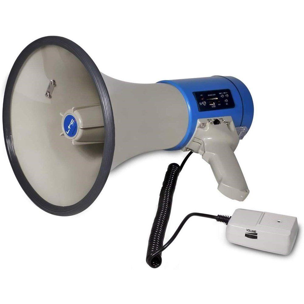 Mondial Extincteur Powerful Megaphone 60W with Siren and Wireless Microphone