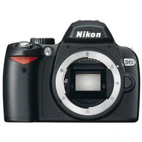 Nikon D60 Nu Black - Digital Camera 10.2MP - 2.5" LCD - SD, SDHC Memory